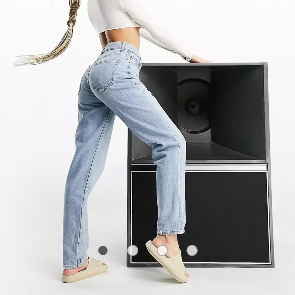 ASOS Design High Rise Slouch Mom Jeans 26 x 32